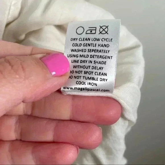 Magali Pascal The Drew Balloon Sleeve Blouse In Dusty White - Picture 12 of 12